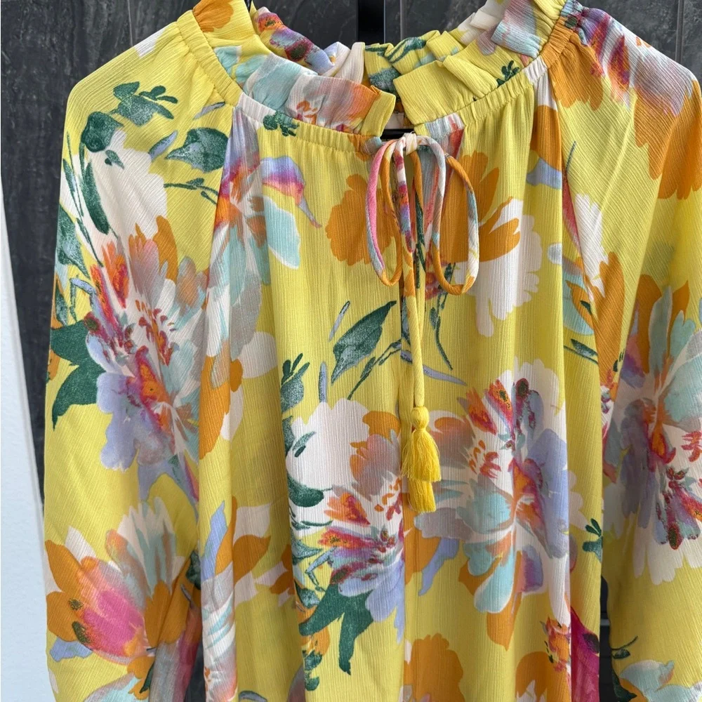 Easel PRINTED BLINK TIERED MAXI DRESS NWT - Picture 3 of 9